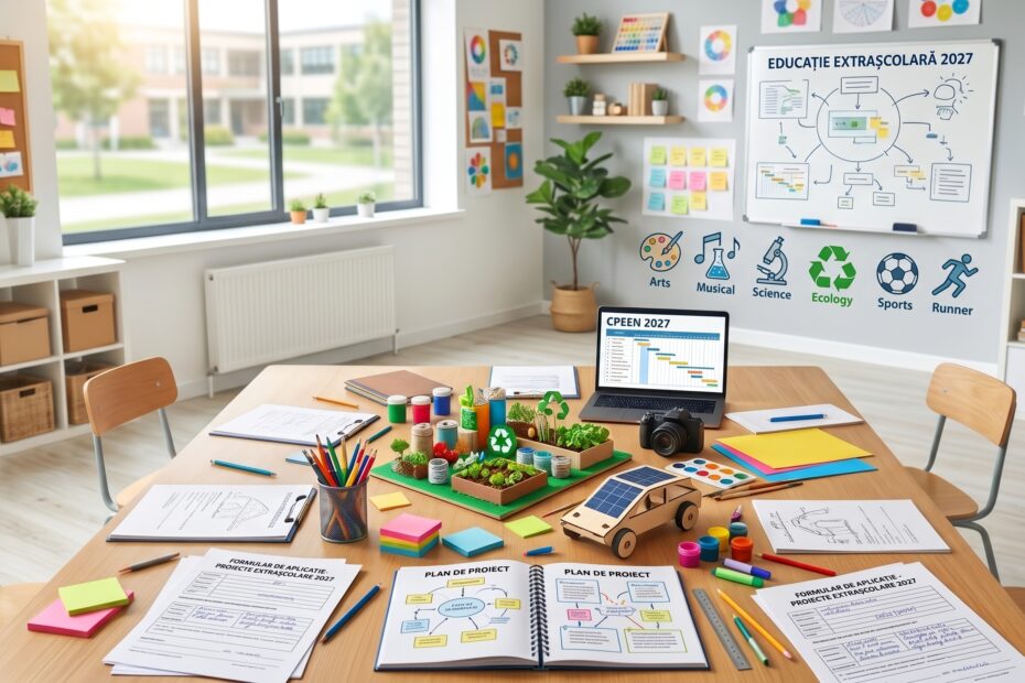 Formular de aplicație pentru proiectele cuprinse în Calendarul Proiectelor de Educație Extrașcolară 2027